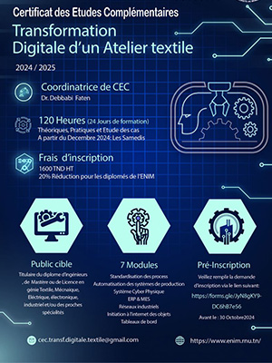 CEC: Transformation Digitale d'un Atelier Textile